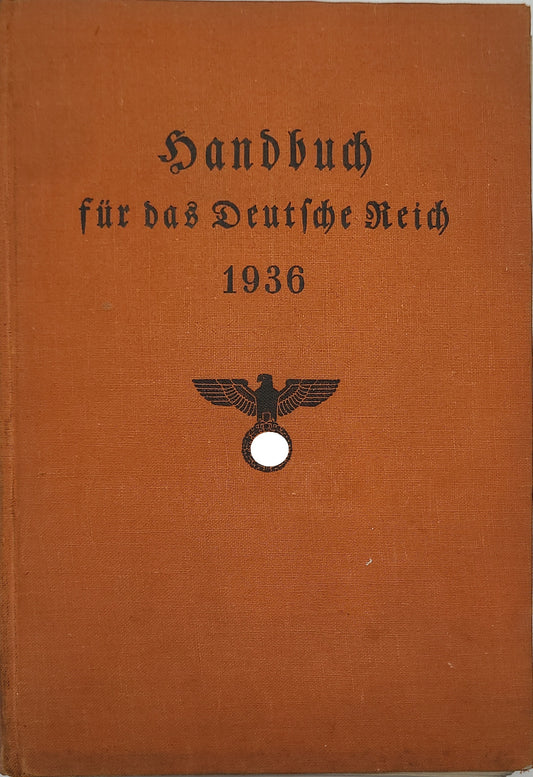 Handbuch für das Deutsche Reich 1936 (Stempel Volksauklärung und Propaganda)