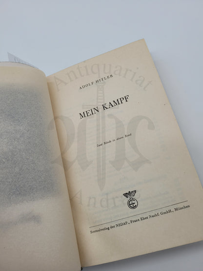 Mein Kampf Volksausgabe 1942 (Druckschrift)