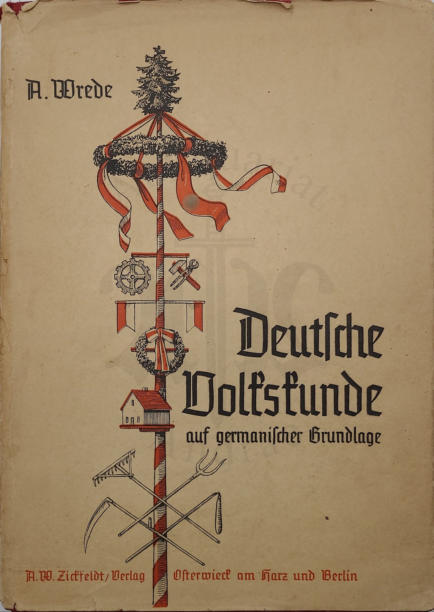 Deutsche Volkskunde (Orig. Schutzumschlag)