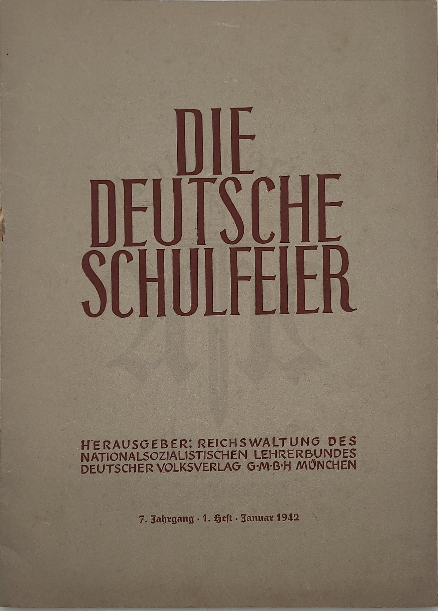 Die Deutsche Schulfeier Januar 1942