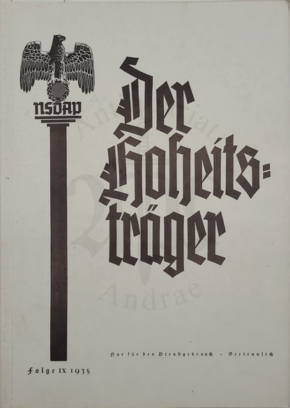 Der Hoheitsträger September 1938