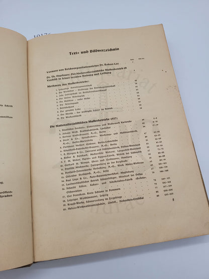 Die NS-Musterbetriebe 1937-38 Erster Band (Raumbilderalbum) (leer)
