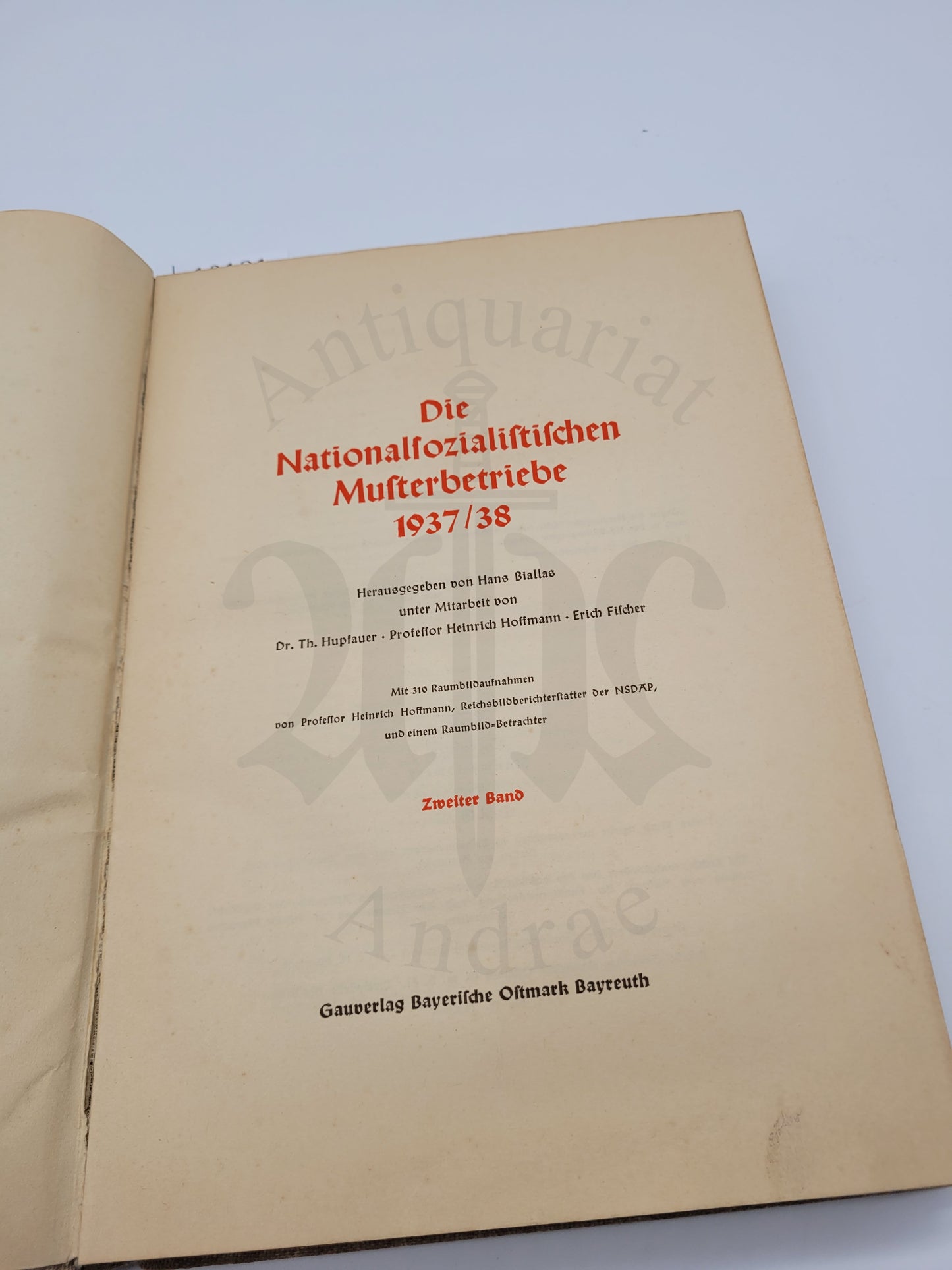Die NS-Musterbetriebe 1937-38 Zweiter Band (Raumbilderalbum) (leer)
