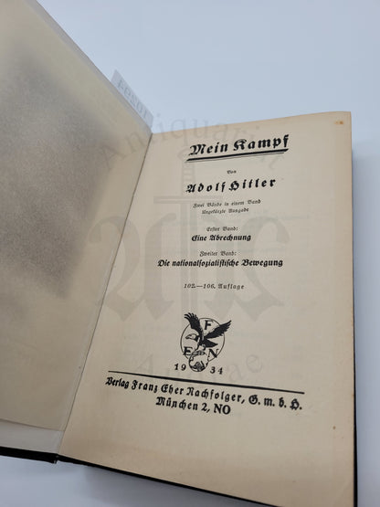 Mein Kampf Volksausgabe 1934