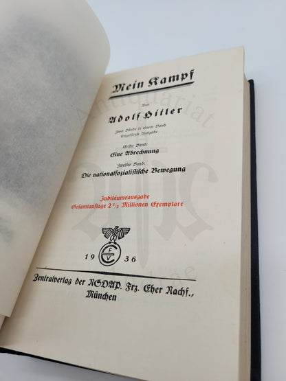 Mein Kampf Volksausgabe 1936 (Sonderausgabe) (Orig. Schutzumschlag)