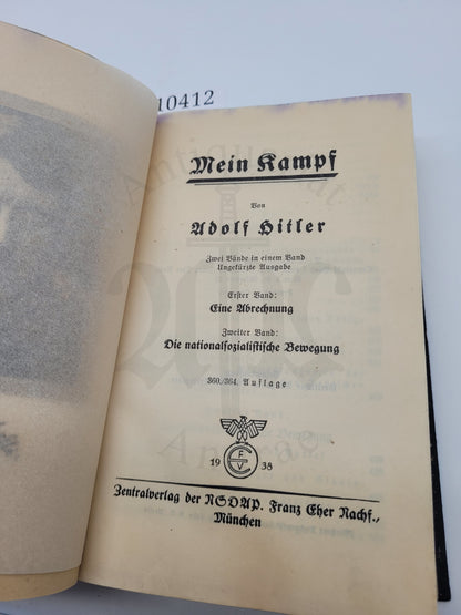 Mein Kampf Volksausgabe 1938 (Orig. Schutzumschlag)