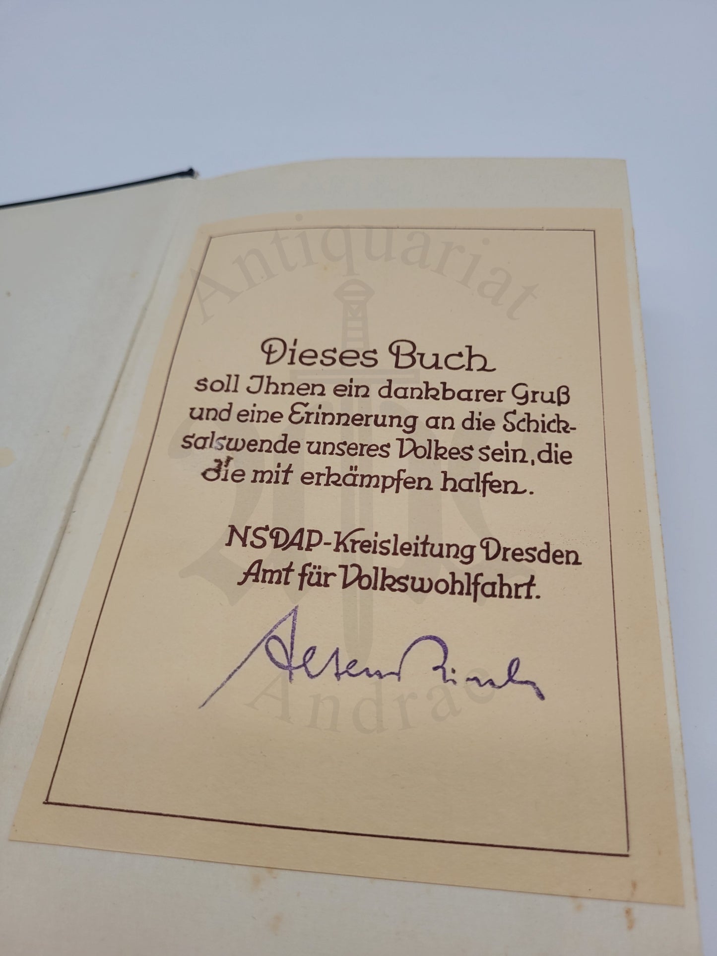 Mein Kampf Volksausgabe 1942 (Druckschrift) (Orig. Schutzumschlag)