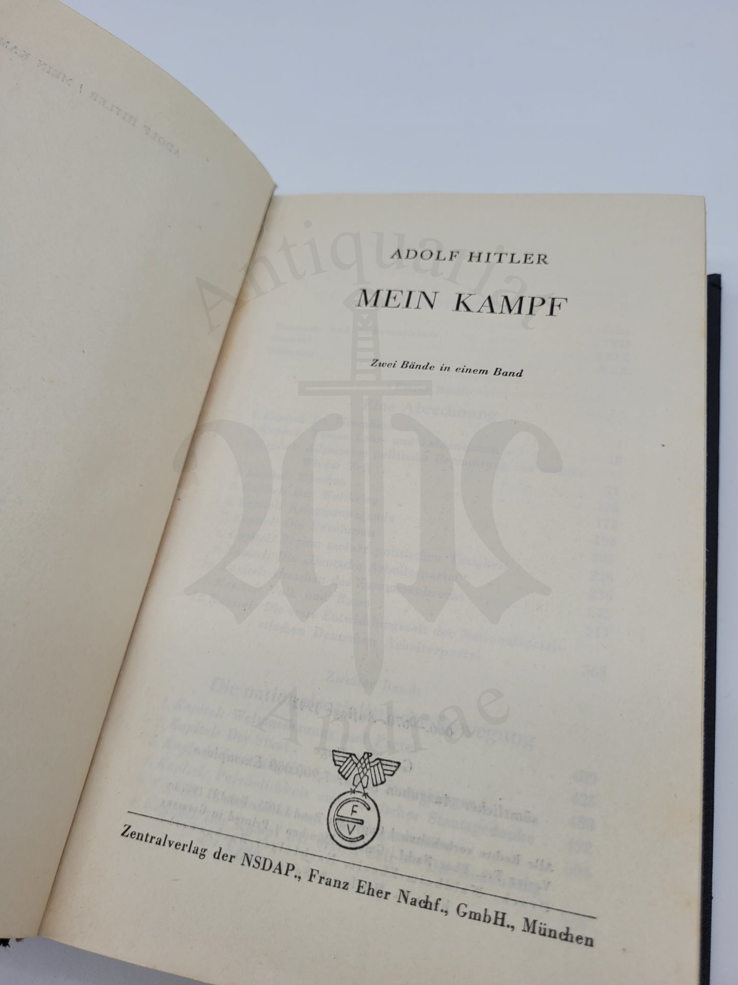 Mein Kampf Volksausgabe 1942 (Druckschrift) (Orig. Schutzumschlag)