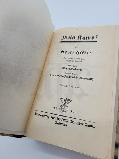 Mein Kampf Hochzeitsausgabe Kiel 1937