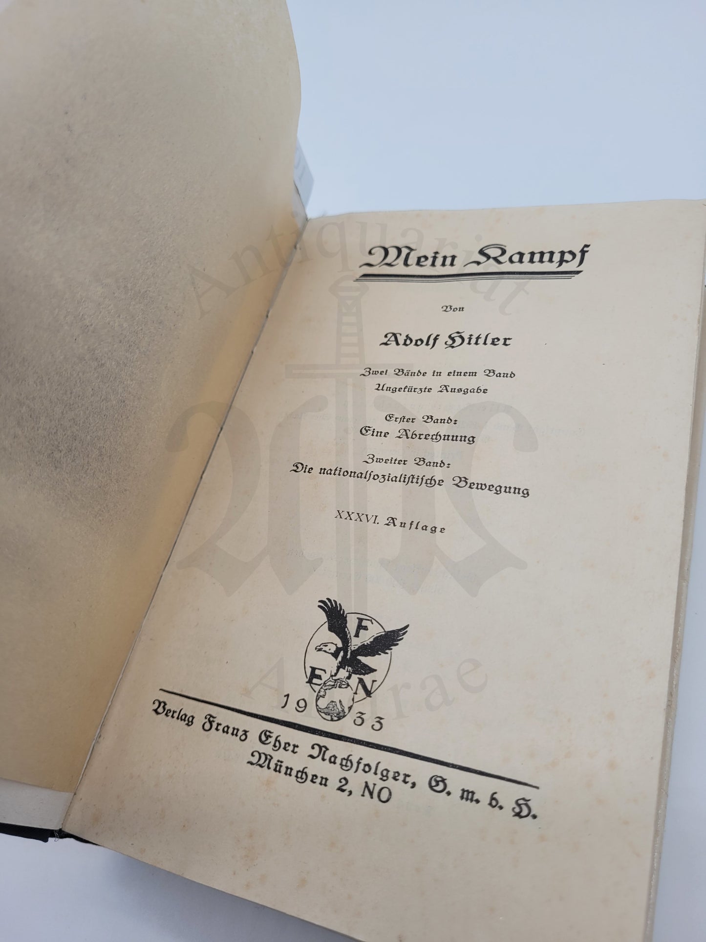 Mein Kampf Volksausgabe 1933 (Orig. Schutzumschlag)