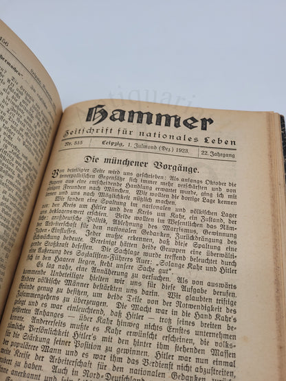 Hammer 1923 (ganzer Jahrgang) (Antisemitisch)