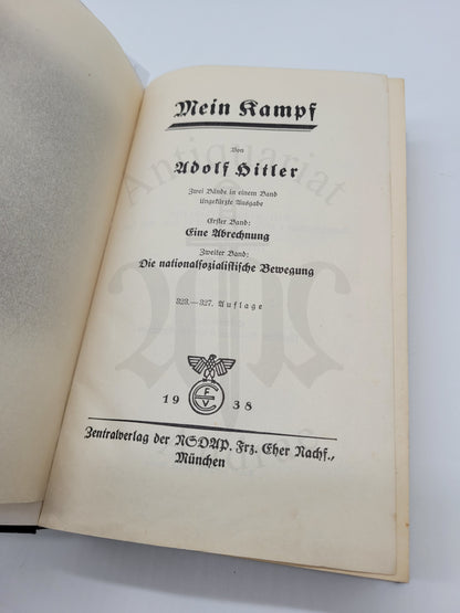 Mein Kampf Volksausgabe 1938